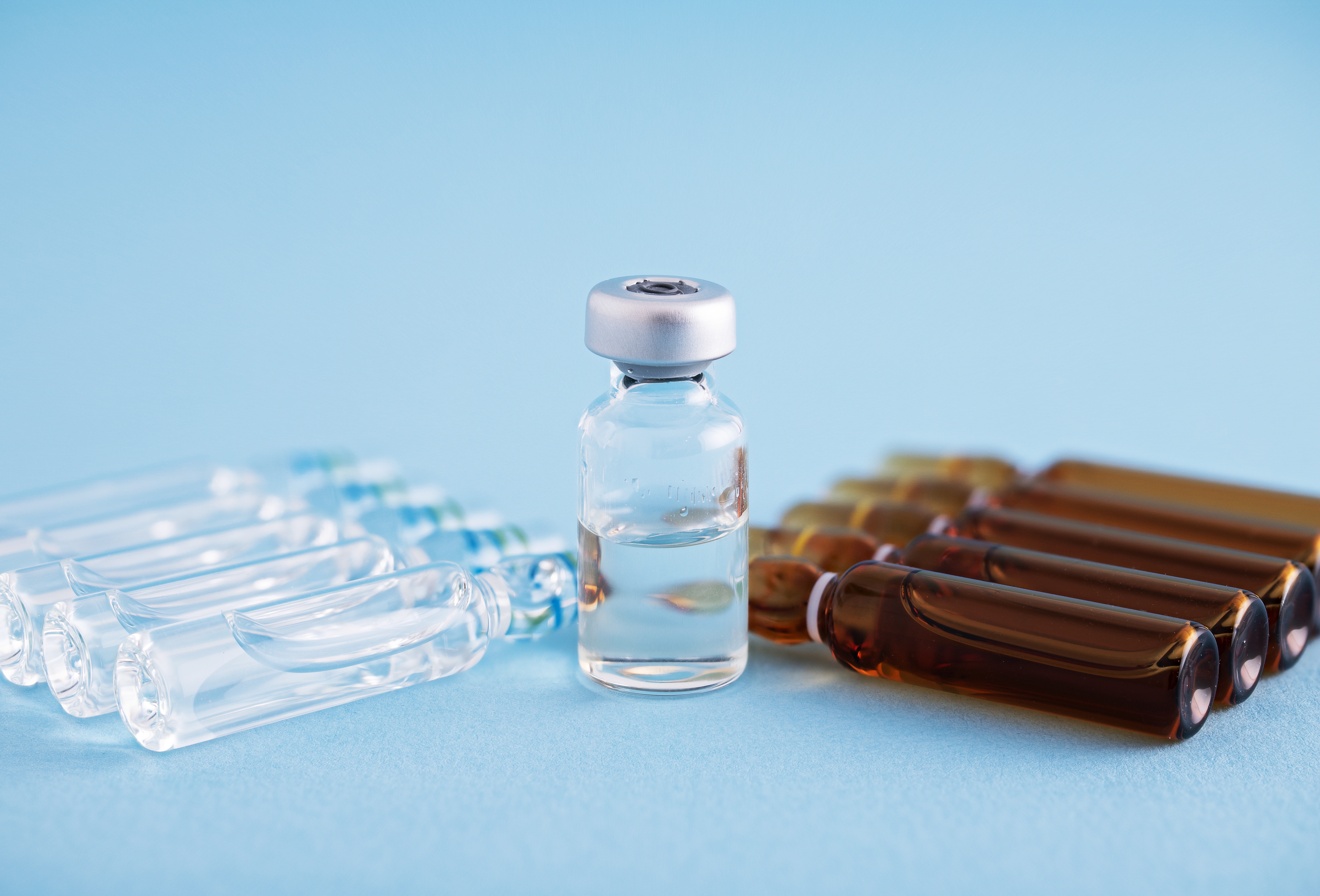 Pharmaceutical sterile vials and water for injection